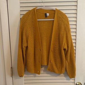 Mustard yellow cardigan